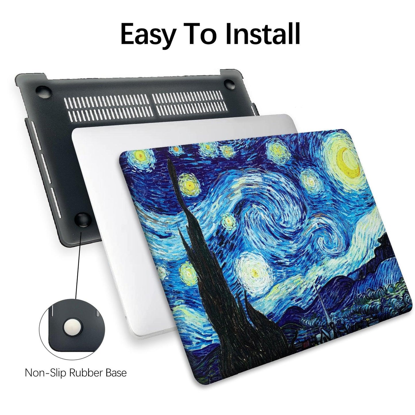 MacBook Air 13.6 Inch Art Case, A2681 (The Starry Night by Vincent Van Gogh) - Berkin Arts