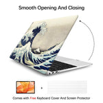 MacBook Pro 13 Inch Art Case, A1706/A1989/A2159 (The Great Wave by Hokusai) - Berkin Arts
