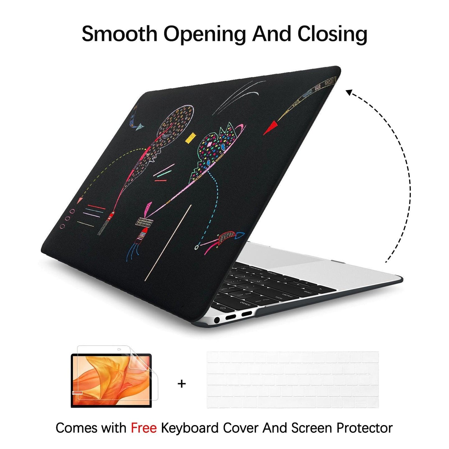MacBook Pro 13 Inch Art Case, A1706/A1989/A2159 (Two Sides by Wassily Kandinsky) - Berkin Arts