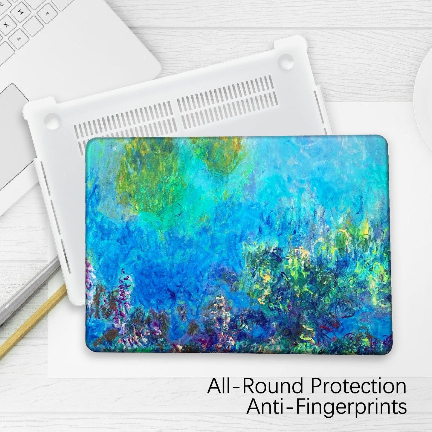 MacBook Pro 13 Inch Art Case, A2289/A2251/A2338 (Wisteria by Claude Monet) - Berkin Arts