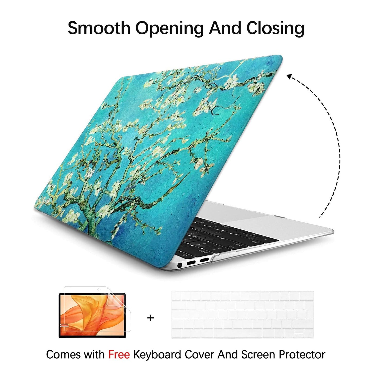 MacBook Pro 14 Inch Art Case, A2442/ A2779 (Almond Blossom by Vincent Van Gogh) - Berkin Arts
