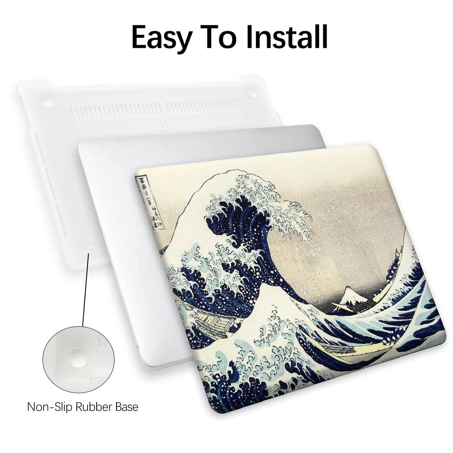 MacBook Pro 16 Inch Art Case , A2485/ A2780 (The Great Wave by Hokusai) - Berkin Arts